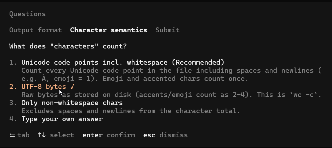 Second question: what counts as a character Question about what counts as a character